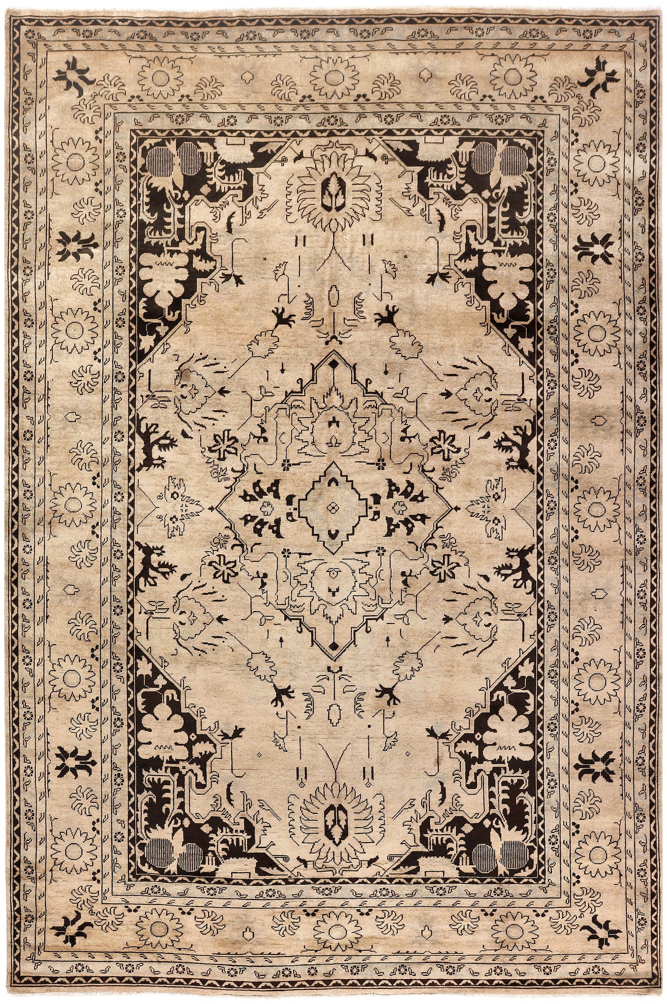 Uzbek Rug (6.4 x 9.9)ft