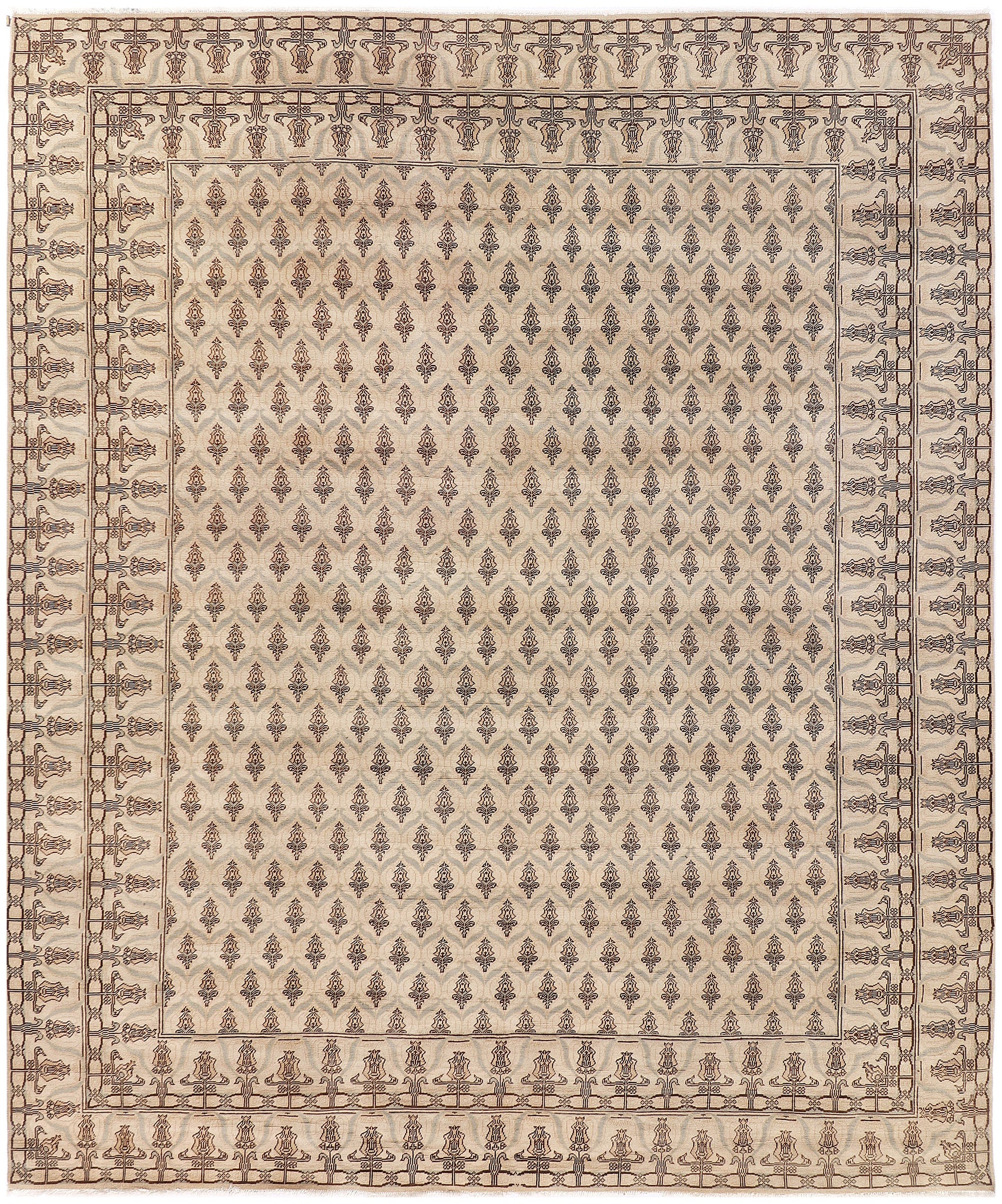 Uzbek Rug (8 x 9.8)ft