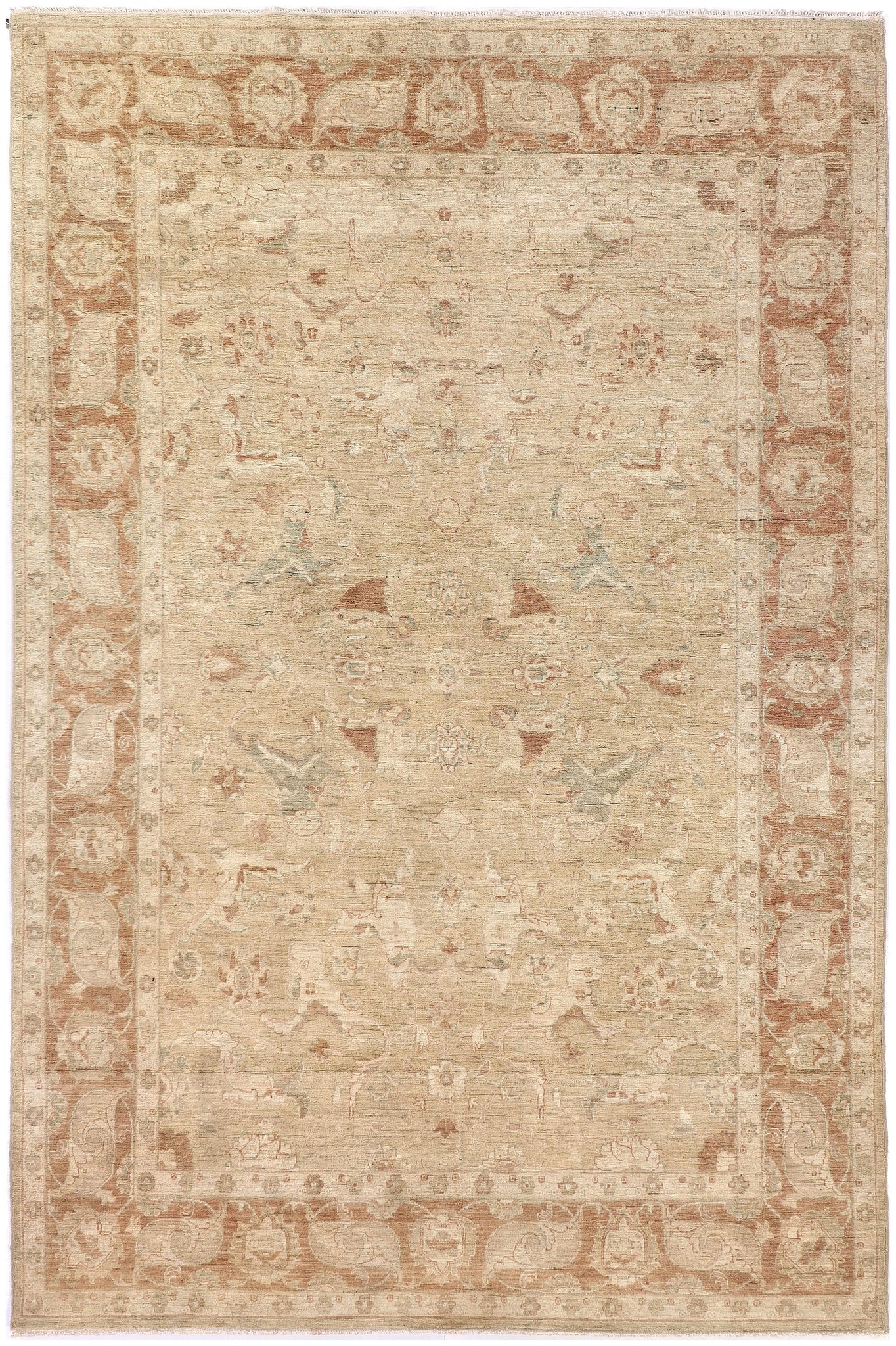 Uzbek Rug (5.9 x 9.2)ft