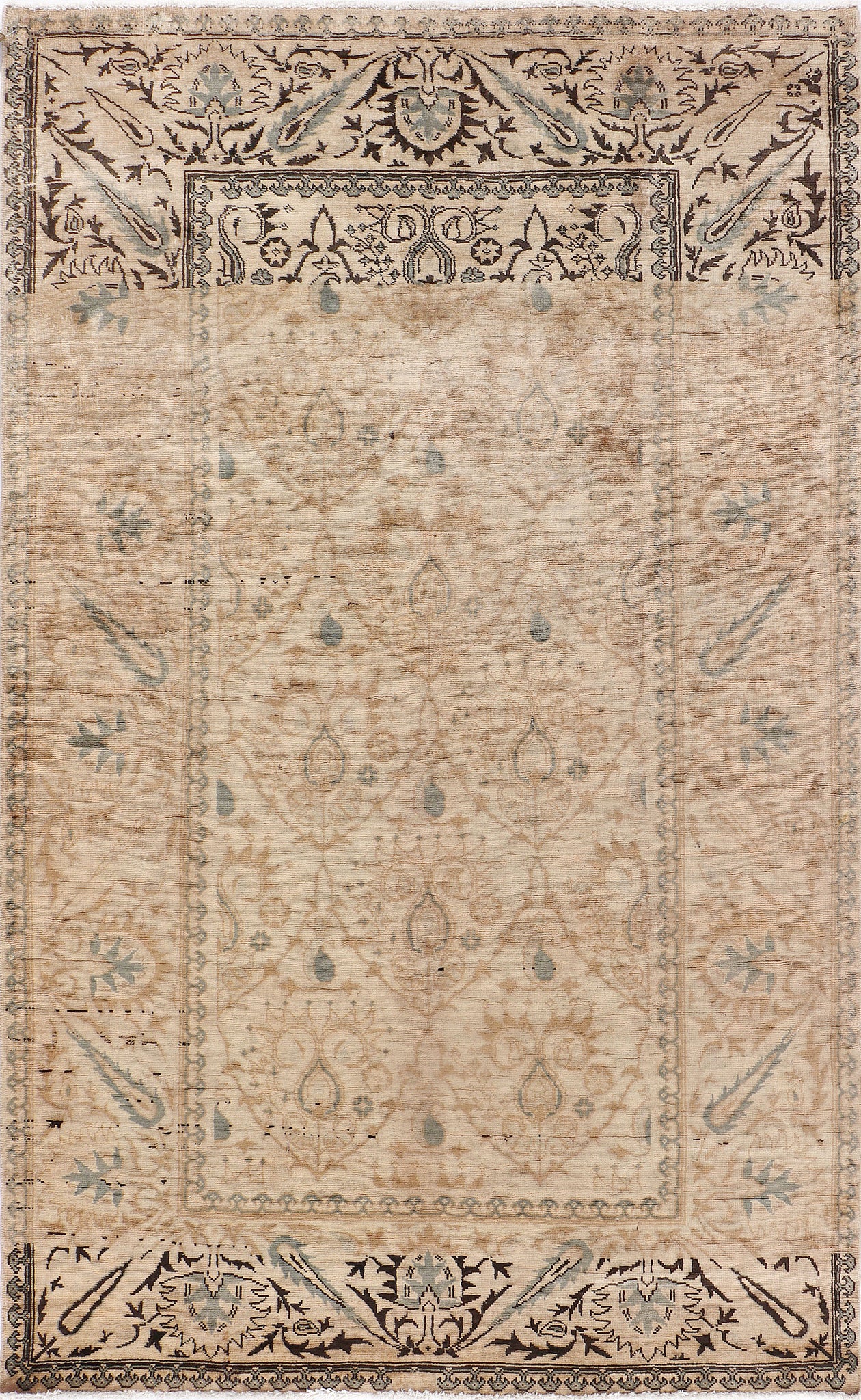 Uzbek Rug (3.11 x 6.5)ft