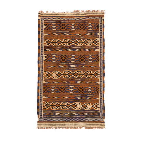Turkmen Kilim (3.4 x 5.8)ft