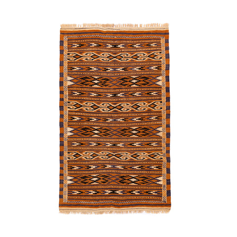 Turkmen Kilim (3.6 x 5.9)ft
