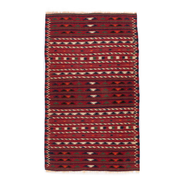 Turkmen Kilim (3.8 x 6.4)ft