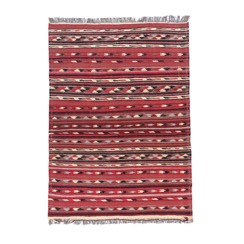 Turkmen Kilim (5.2 x 7.1)ft