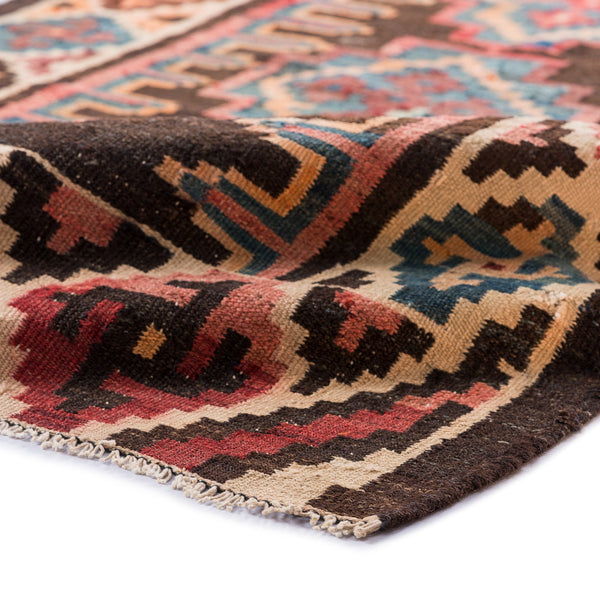 Ardebil Kilim (3.7 x 7.4)ft