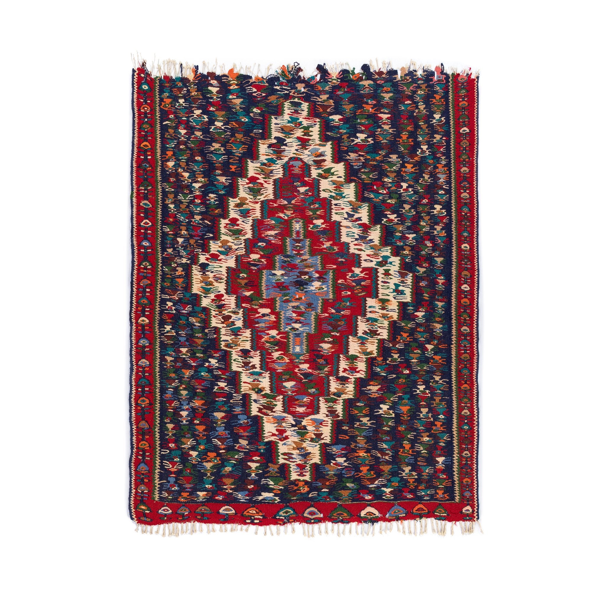 Senneh Kilim (3.6 x 4.4)ft