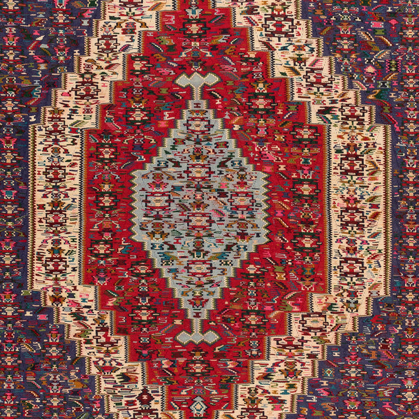 Senneh Kilim (6.6 x 9.3)ft