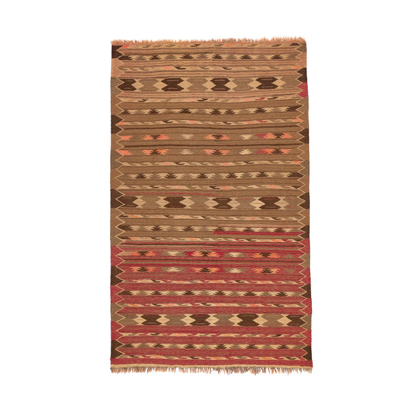 Turkmen Kilim (3.7 x 5.9)ft