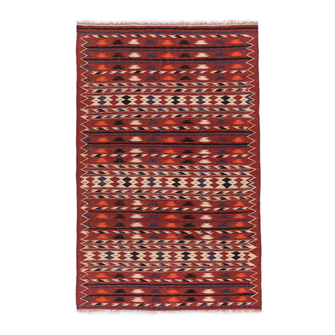Turkmen Kilim (3.9 x 6.1)ft