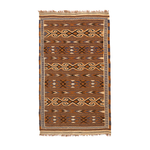 Turkmen Kilim (3.4 x 5.8)ft