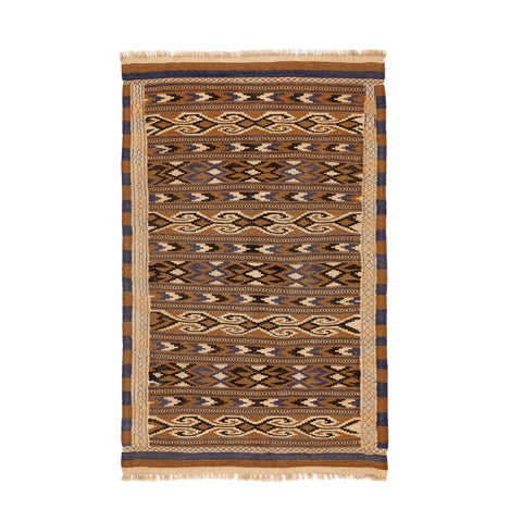 Turkmen Kilim (3.7 x 6.2)ft