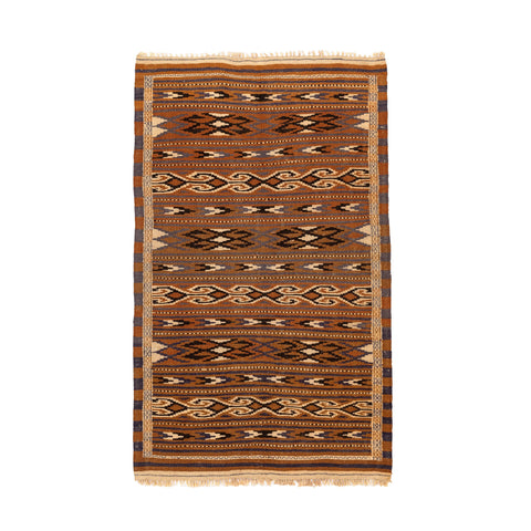Turkmen Kilim (3.6 x 5.8)ft