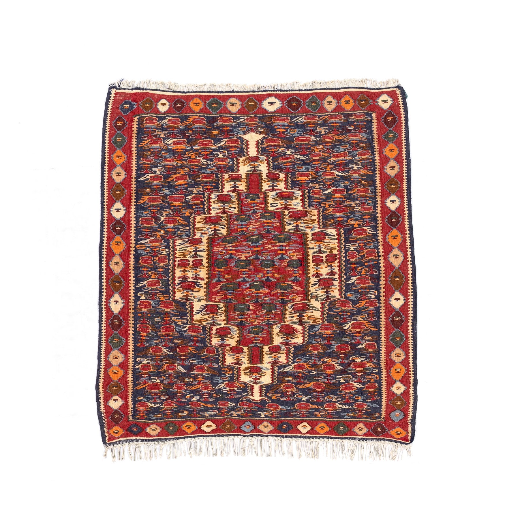 Senneh Kilim (3.8 x 4.1)ft