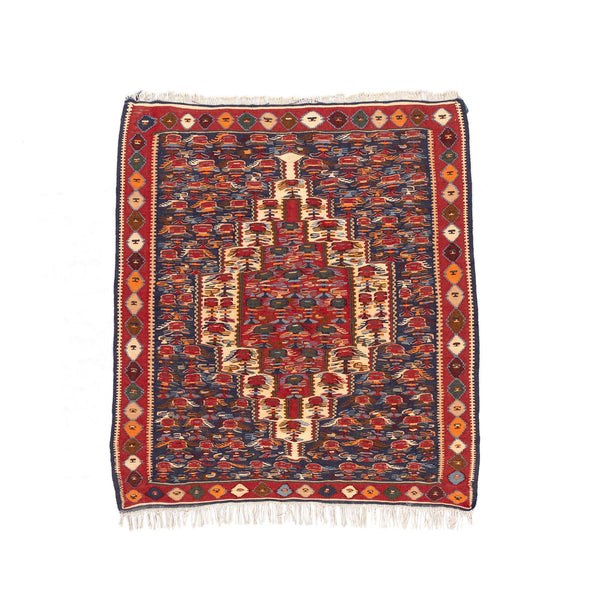 Senneh Kilim (3.8 x 4.1)ft