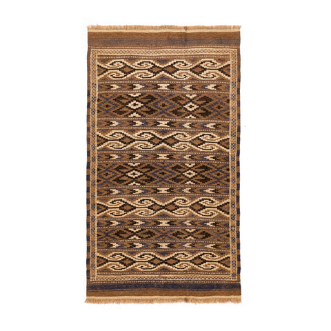Turkmen Kilim (3.6 x 6.4)ft