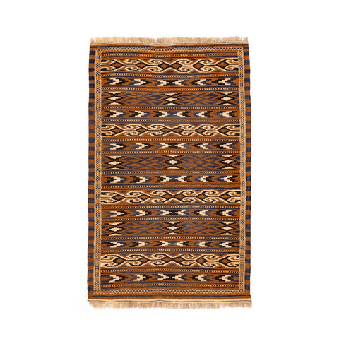 Turkmen Kilim (3.7 x 5.8)ft