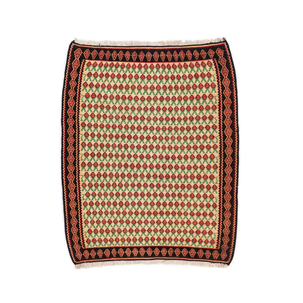 Senneh Kilim (3.9 x 4.8)ft