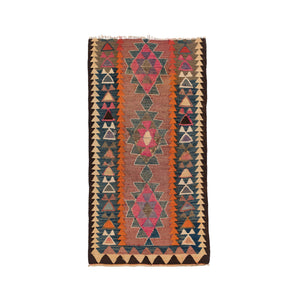 Ardebil Kilim (3.8 x 7.4)ft