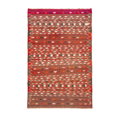Turkmen Kilim (3.8 x 5.8)ft