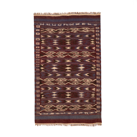 Turkmen Kilim (3.6 x 6.2)ft