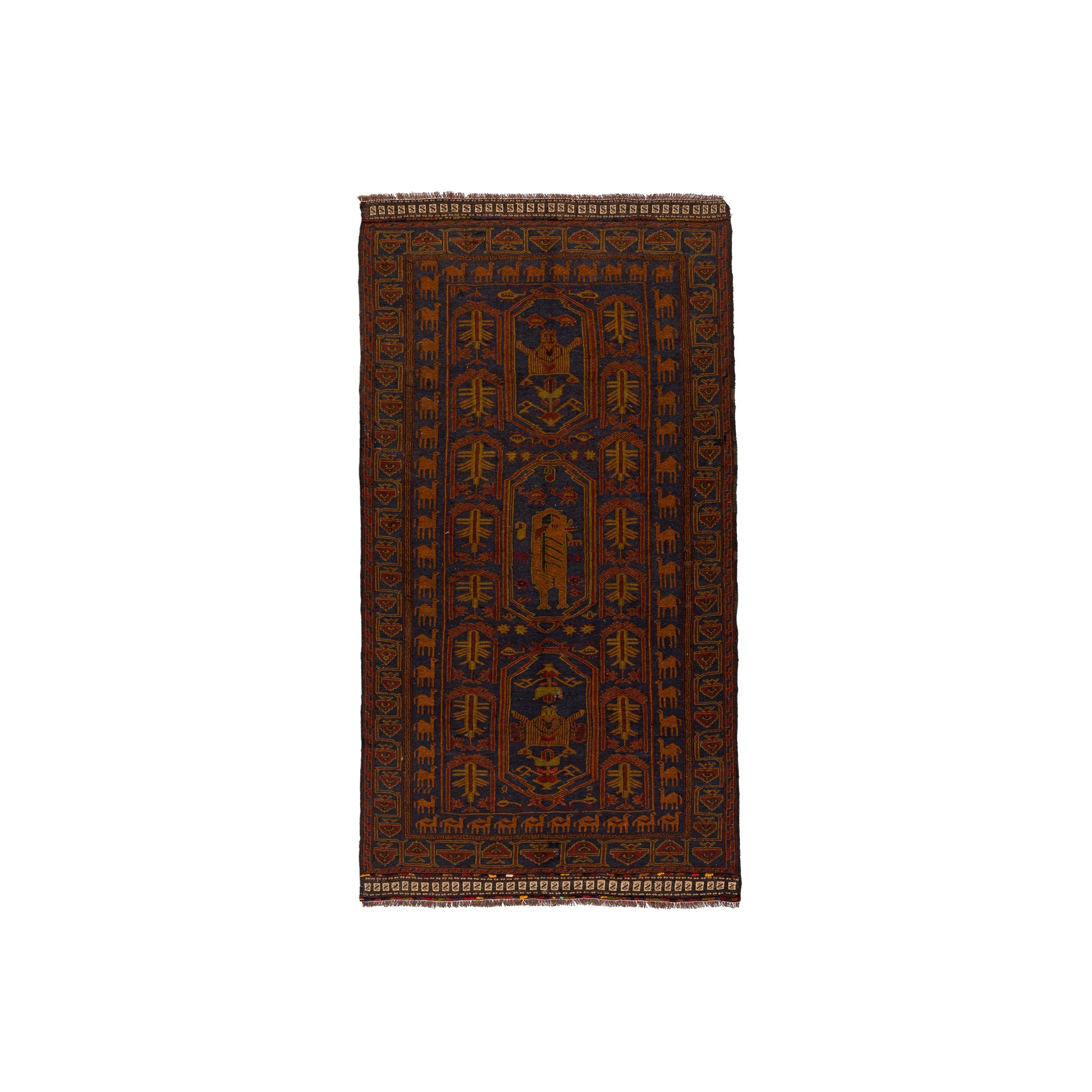 Golbarjasta Kilim (4.3 x 7.9)ft