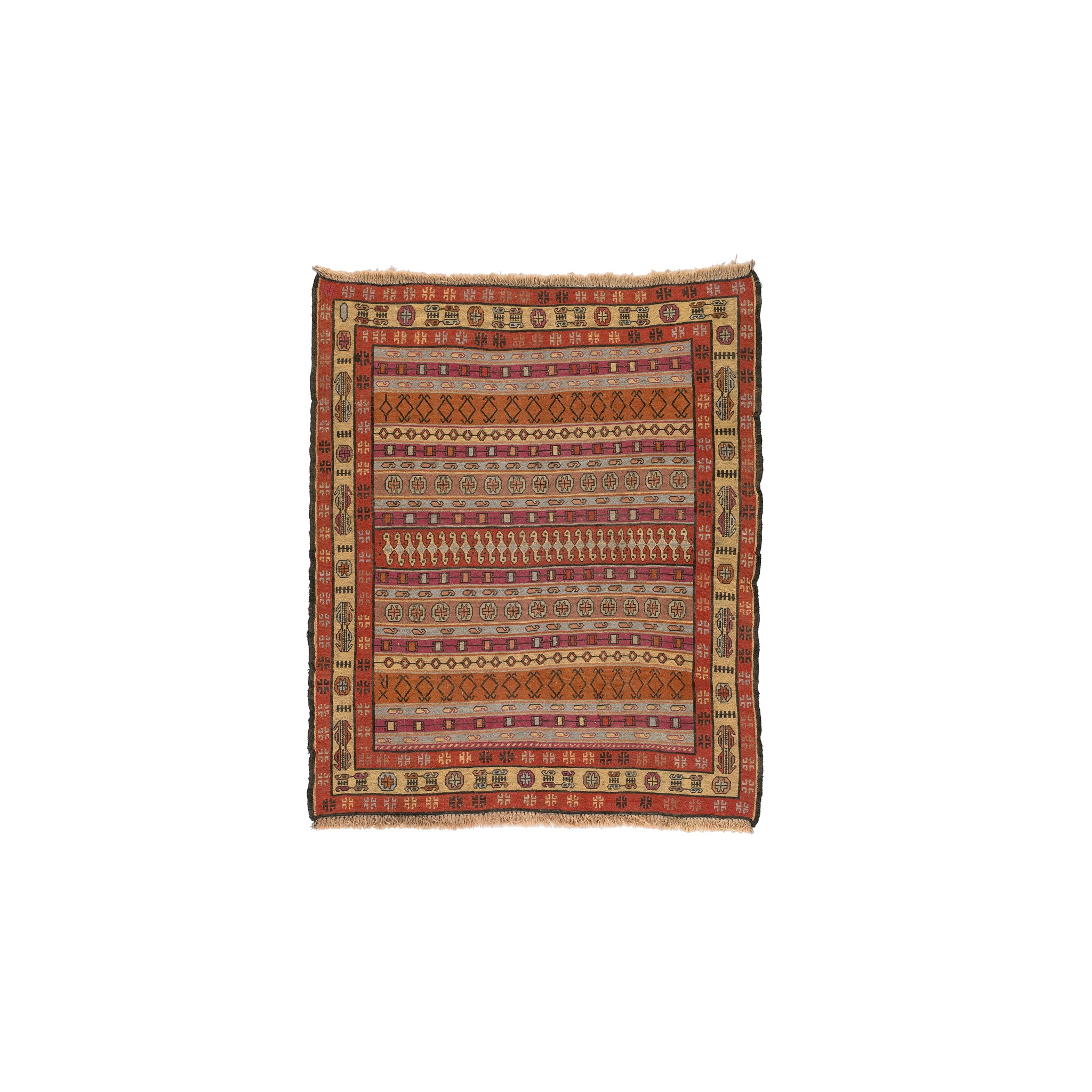 Soumak Kilim (3.9 x 4.5)ft