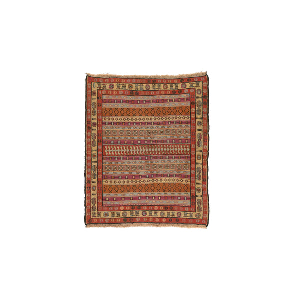 Soumak Kilim (3.9 x 4.5)ft