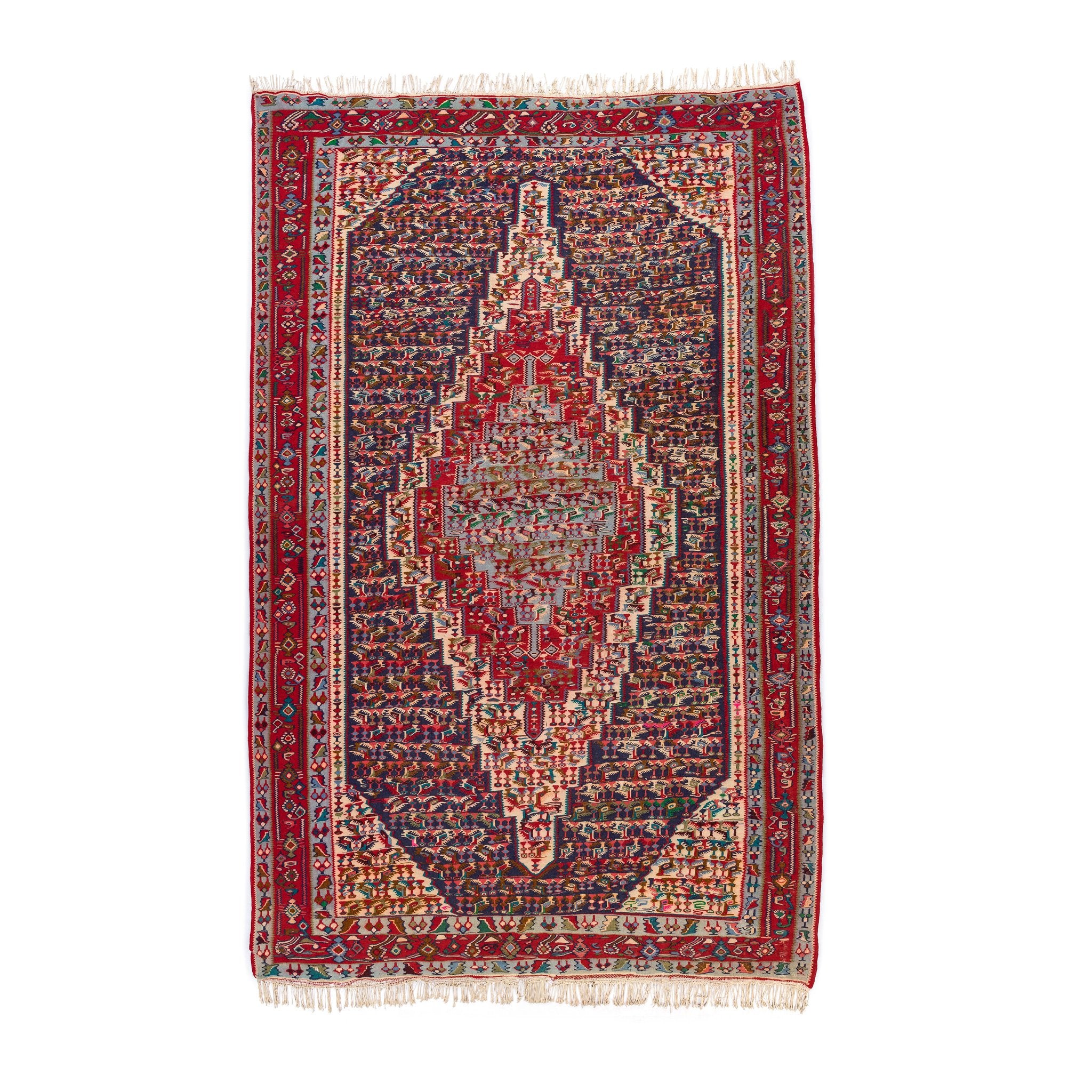 Senneh Kilim (6.2 x 9.4)ft