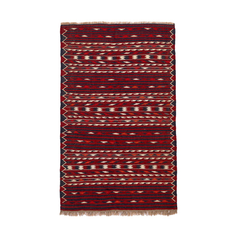 Turkmen Kilim (3.8 x 6.1)ft