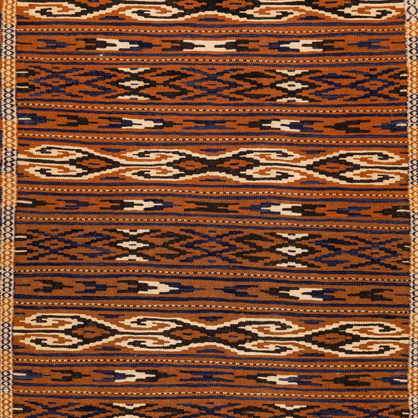 Turkmen Kilim (3.3 x 5.9)ft